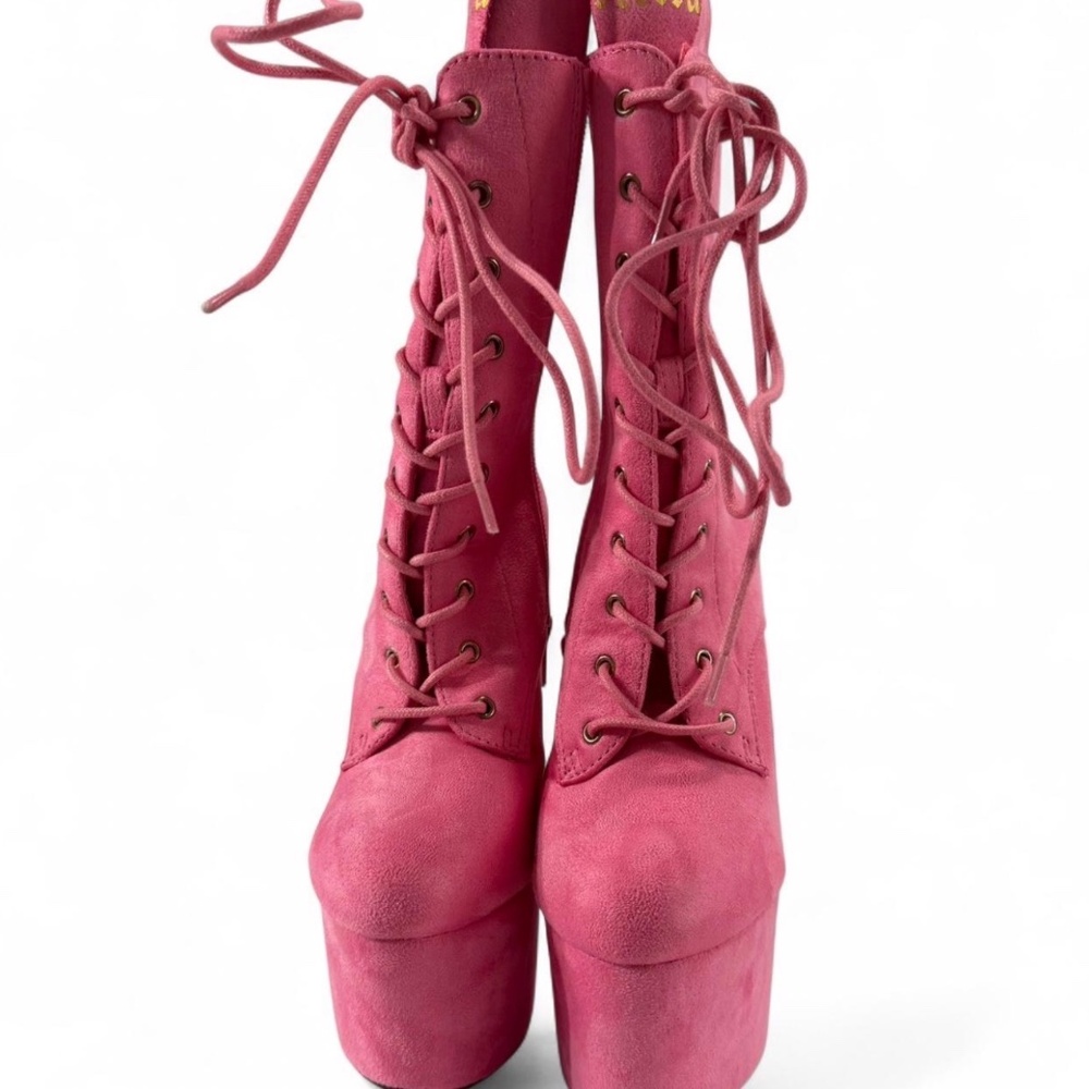 Hella heels babydoll 7inch boots size us6/eu37